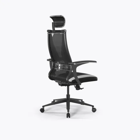 Кресло SynchroSit 10 B2-170U - T+UMF(SY271)+Extra /Kb38/Wh09/U0mL-b/H13mL-Pf-1DF(M20.B11.G19.W02), Черн-Бел