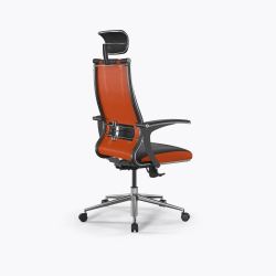 Кресло SynchroSit 10 B2-160U - X2+Extra /Km39/Wm12/U0mL-b/H13mL-1DF(M20.B23.G18.W01), Черный-Оранжевый