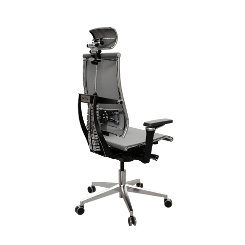 Кресло Y 4DF B2-5D - YM93 /Kc00/Nc00/D15P/H13mM-3D(M26.B32.G25.W03), Серый-Тем.Серый