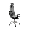 Кресло Y 4DF B2-5D - YM93 /Kc00/Nc00/D15P/H13mM-3D(M26.B32.G25.W04), Св.серый-Белый
