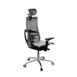 Кресло Y 4DF B2-5D - YM93 /Kc00/Nc00/D15P/H13mM-3D(M26.B32.G25.W04), Св.серый-Белый