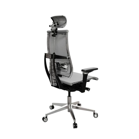 Кресло Y 4DF B2-5D - YM93 /Kc00/Nc00/D15P/H13mM-3D(M26.B32.G25.W04), Св.серый-Белый
