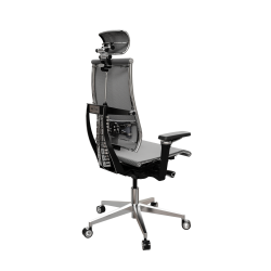 Кресло Y 4DF B2-5D - YM93 /Kc00/Nc00/D15P/H13mM-3D(M26.B32.G25.W04), Серый-Тем.Серый