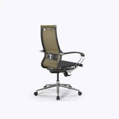 Кресло ErgoLife Set 9/подл.131/осн.Synchro 052, Золотой ротанг-Черный