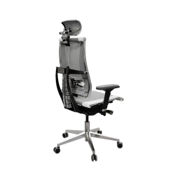 Кресло Y 4DF B2-14D - YM93+Infinity /Kc09/Nc09/D04P/H13mM-3D(M26.B32.G25.W03), Св.серый-Белый