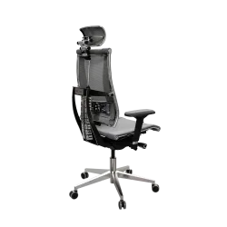 Кресло Y 4DF B2-14D - YM93+Infinity /Kc09/Nc09/D04P/H13mM-3D(M26.B32.G25.W03), Серый-Тем.Серый