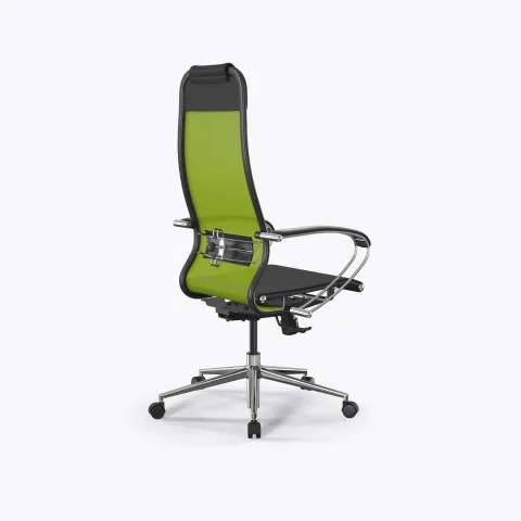 Кресло ErgoLife Set 4/подл.131/осн.Synchro 052, Лайм-Черный