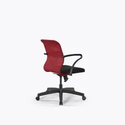 Кресло Sit 8 M4-8K - X2+UMF(X1) /Uh00/Wh00/K15bUMF(M09.B02.G15.W01), Красный-Черный