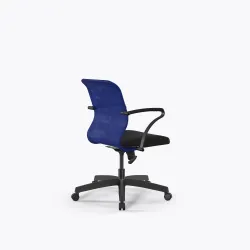 Кресло Sit 8 M4-8K - X2+UMF(X1) /Uh00/Wh00/K15bUMF(M09.B02.G15.W01), Синий-Черный
