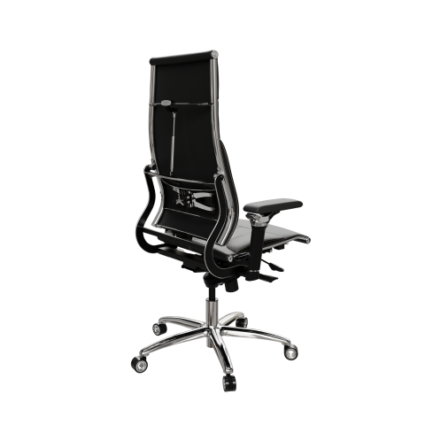 Кресло Move L1-10D - Infinity /Kc06/Nc06/D06P(M06.B34.G04.W04), Черный (бежевая строчка)