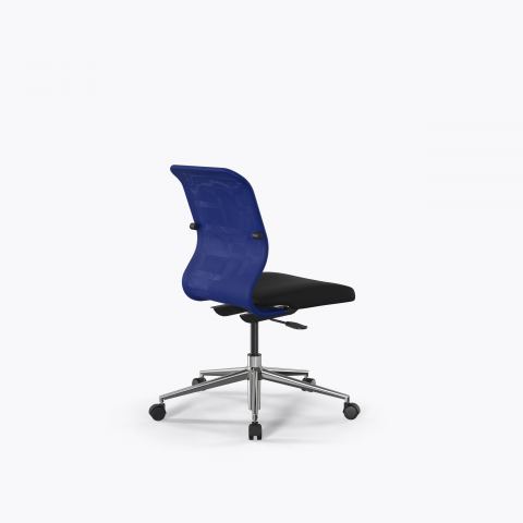 Кресло Sit 8 M4-8 - X2+UMF(X1) /Uh00/Wh00(M01.B23.G18.W01), Синий-Черный