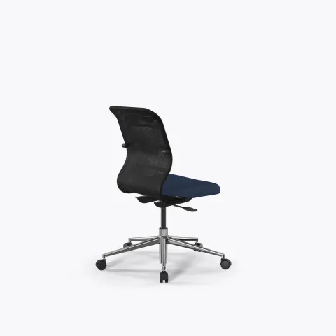 Кресло Sit 8 M4-9 - X2+Bahama /Uh00/Wh12(M01.B23.G18.W01), Черный-Синий