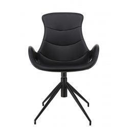 Кресло обеденное Everprof Freedom Экокожа Черный