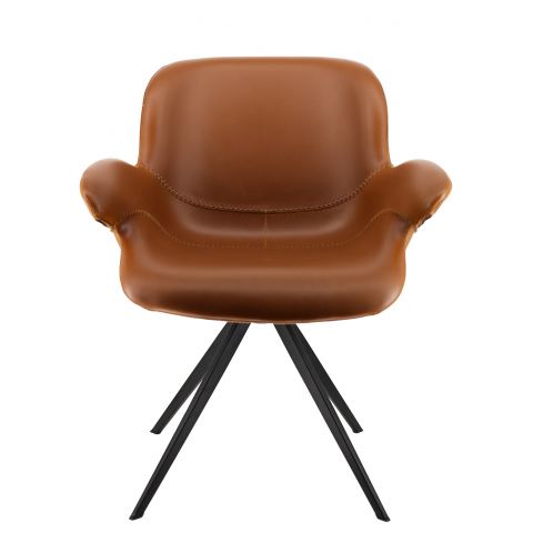 Кресло обеденное Everprof Aurora Экокожа Коричневый