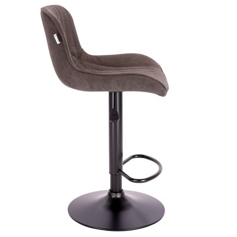 Стул барный Everprof Grace Black Ткань Темно-коричневый