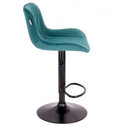 Стул барный Everprof Grace Black Ткань Темно-зеленый
