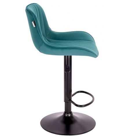 Стул барный Everprof Grace Black Ткань Темно-зеленый