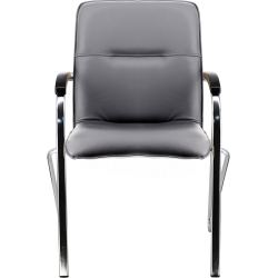 Кресло Everprof Samba Wood CF Экокожа Черный