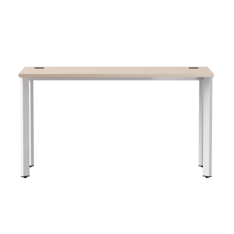 Стол прямой на металлокаркасе Everprof EVO 1380х670x755 мм опоры 45 гр Дуб Соната/Белый