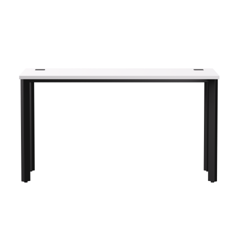 Стол прямой на металлокаркасе Everprof EVO 1380х670x755 мм опоры 45 гр Белый/Черный