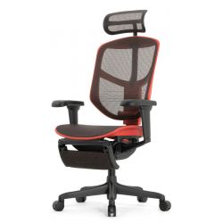 Кресло Falto Enjoy Ultra Gaming U9 Ottoman с подножкой (red-black mixed каркас/сетка black mesh)