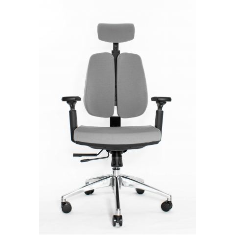 Ортопедическое офисное кресло Falto Orto Alpha AM-02A (черный каркас/обивка ткань d.grey)