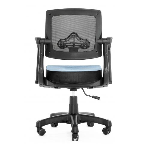 Кресло Robo С-250 SY-1208-BK-BL  (каркас черный/спинка сетка черная/сидение ткань синяя)