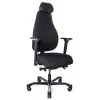Кресло Dispatcher–Lux Long 1901-8H D.GREY SV-280-3001 (черный каркас/серая ткань/ал. крестовина)