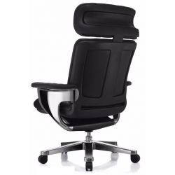 Кресло реклайнер Falto Nuvem Luxory Boss натуральная кожа LE2095 Black Roll