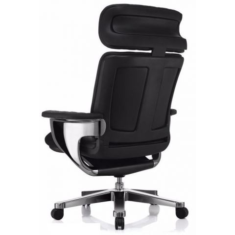 Кресло реклайнер Falto Nuvem Luxory Boss натуральная кожа LE2095 Black Roll