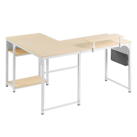 Стол письменный (для компьютера) угловой EUREKA ZX-L150B-MWW-RU с шириной 150 см, Maple White