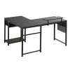 Стол письменный (для компьютера) угловой EUREKA ZX-L150B-B-RU с шириной 150 см, Black