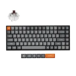 Беспроводная механическая клавиатура QMK Keychron K2 Max, 84 клавиши, RGB подсветка, Hot-swap, алюм.рамка Keychron Brown Switch