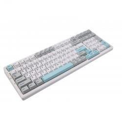 Беспроводная механическая клавиатура MCHOSE G98 Pro, серый и голубой, Flame Orange Switch