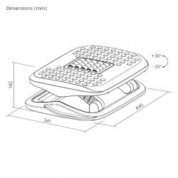 Подставка для ног FoxGear FG-FOOT- 1, черный