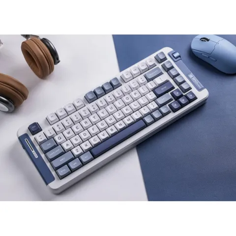 Беспроводная механическая клавиатура MCHOSE X75, темно-синий, Icy Creamsicle Switch. Английская раскладка