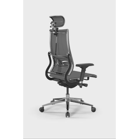 Кресло Метта Move B2-5D - YM93 /Kc00/Nc00/D04P/H13mM-3D(M26.B32.G25.W03), Серый-Тем.Серый