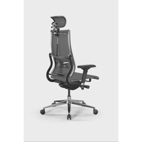 Кресло Метта Move B2-5D - YM93 /Kc00/Nc00/D04P/H13mM-3D(M26.B32.G25.W03), Серый-Тем.Серый