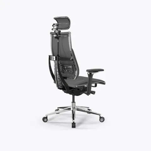 Кресло Метта Y 4DF B2-10D - Infinity /Kc06/Nc06/D15P/H13mL-3D(M26.B35.G25.W04), Серый