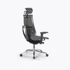 Кресло Метта Y 4DF B2-5D - YM93 /Kc00/Nc00/D15P/H13mM-3D(M26.B35.G25.W03), Серый-Тем.Серый