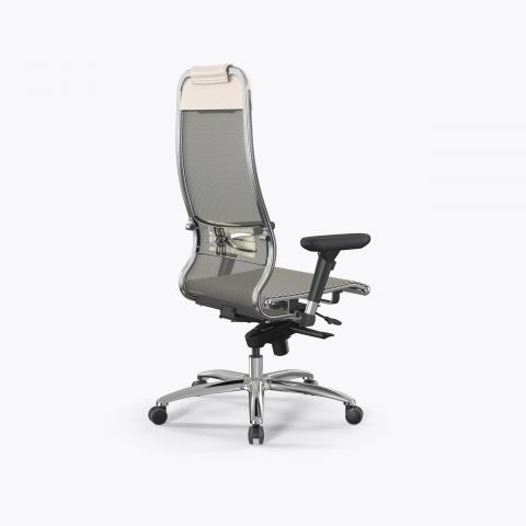 Кресло Метта Samurai L1-1D - TS /Uc00/Nc00/D13P(M06.B31.G04.W03), Молочный