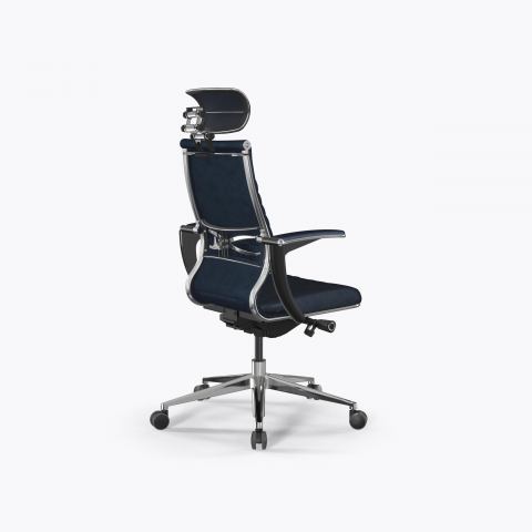 Кресло Метта Samurai M3-13U - GoyaLE /Kc31/Wm31/U1mV-mL/H13mV-3D(M26.B32.G25.W03), Синий