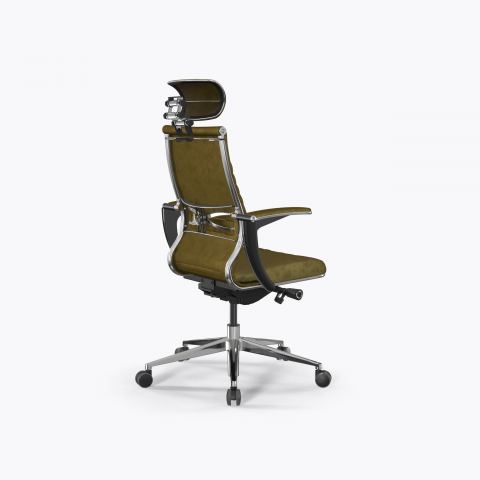 Кресло Метта Samurai M3-13U - GoyaLE /Kc31/Wm31/U1mV-mL/H13mV-3D(M26.B32.G25.W03), Оливковый