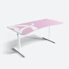 Стол для компьютера Arozzi Arena Gaming Desk - White-Pink