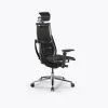 Кресло Метта Y 4DT B2-10D - Infinity /Kc06/Nc06/D15P/H13mL-3D(M26.B32.G25.W03), Черный (бежевая строчка)