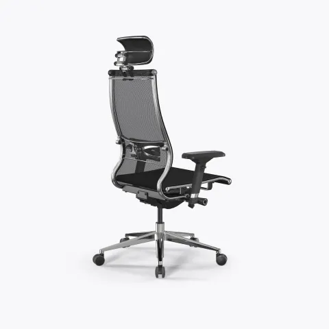 Кресло Метта Samurai L2-5D - TS /Kc00/Nc00/D04P/H13mL-3D(M26.B32.G25.W03), Черный