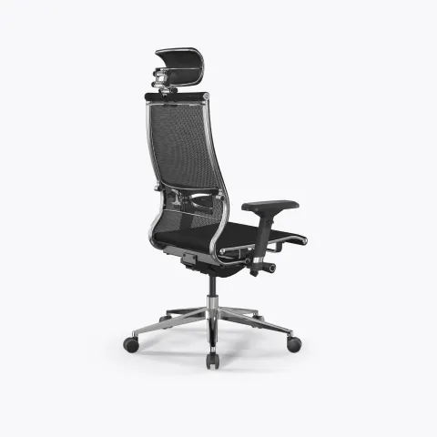 Кресло Метта Samurai L2-5D - TS /Kc00/Nc00/D04P/H13mL-3D(M26.B32.G25.W03), Черный плюс