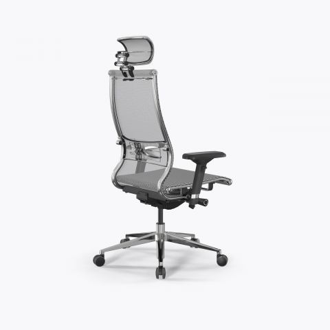 Кресло Метта Samurai L2-5D - TS /Kc00/Nc00/D04P/H13mL-3D(M26.B32.G25.W03), Белый