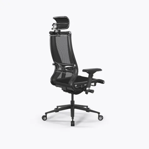 Кресло Метта Samurai L2-16D - TS+Infinity /Kb09/Nb09/D04P/H13mL-3D(M26.B11.G24.W04), Черный