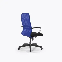 Кресло Метта Sit 8 B2-8K - X1+UMF(X1) /Uh00/Wh00/K3bL(M09.B02.G15.W01), Синий-Черный